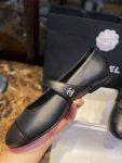 Chanel Interlocking CC Logo Mary Jane Flats Black For Women