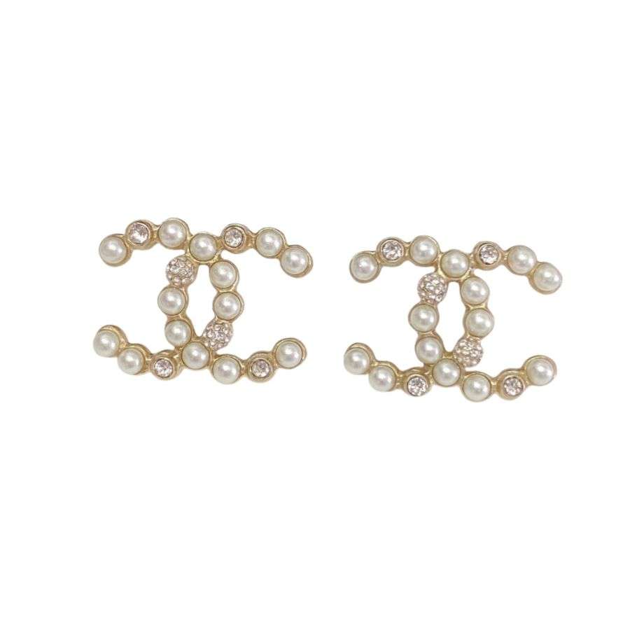 Chanel Letter C Earrings Gold For Women