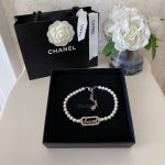 Chanel Letter Necklace White For Women