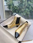 Chanel Martin Loafer Boot Gold For Women