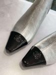 Chanel Martin Loafer Boot Silver For Women