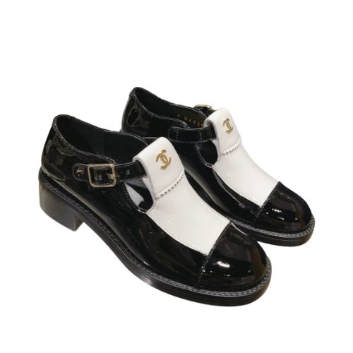 Chanel Mary Jane Loafers Hidden White For Women