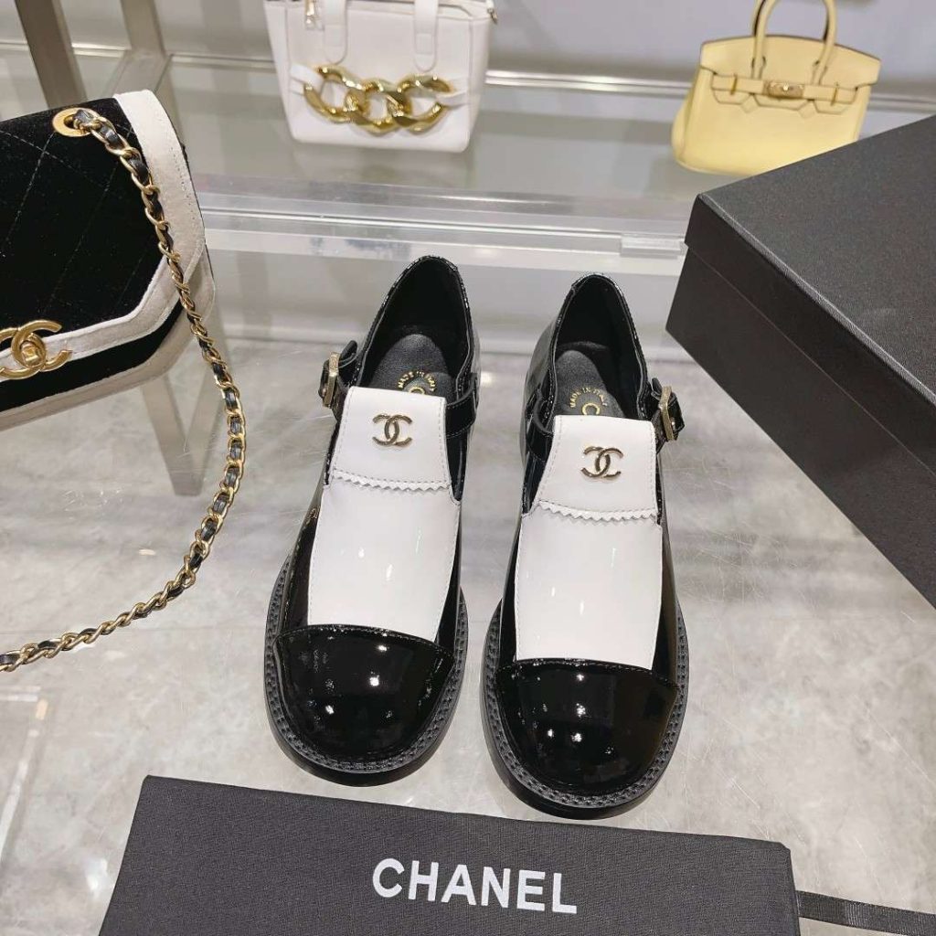 Chanel Mary Jane Loafers Hidden White For Women