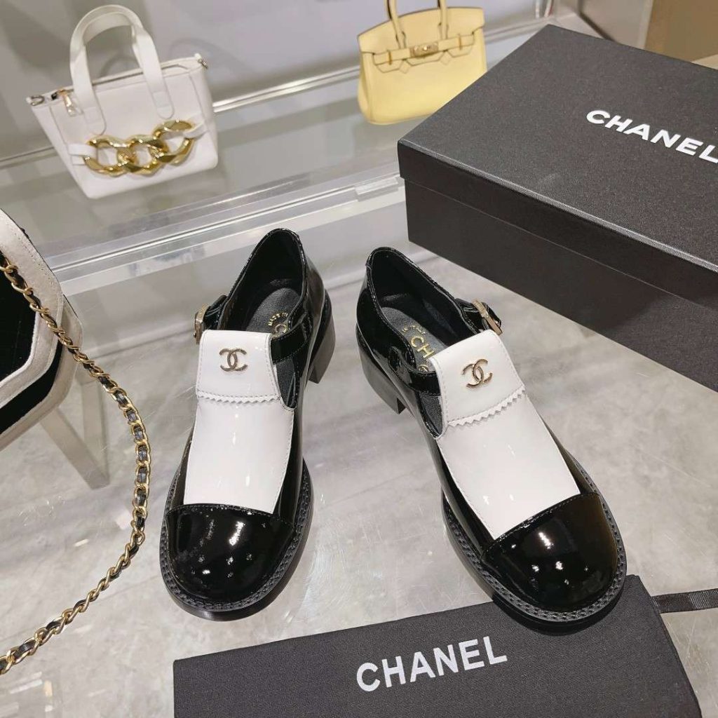 Chanel Mary Jane Loafers Hidden White For Women