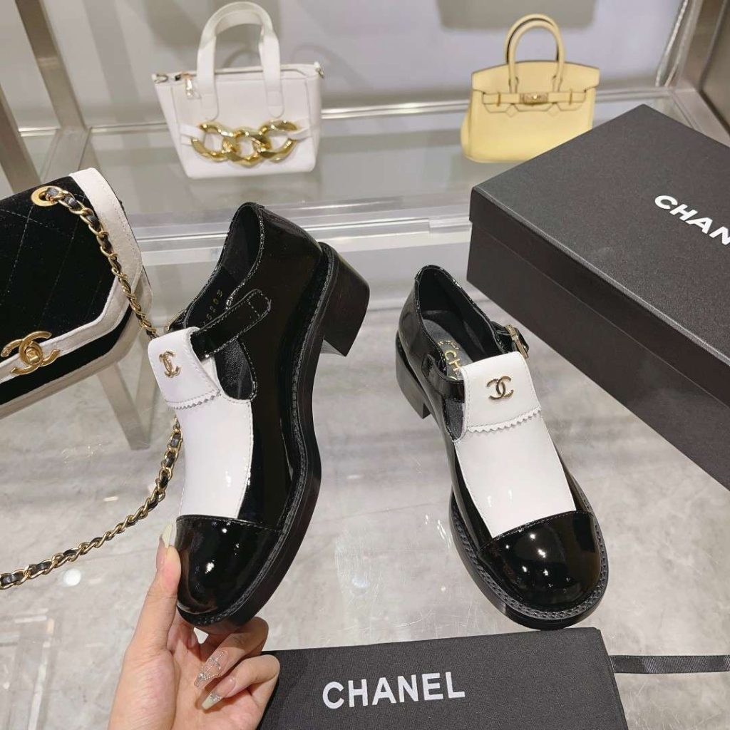 Chanel Mary Jane Loafers Hidden White For Women