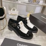 Chanel Mary Jane Loafers Hidden White For Women