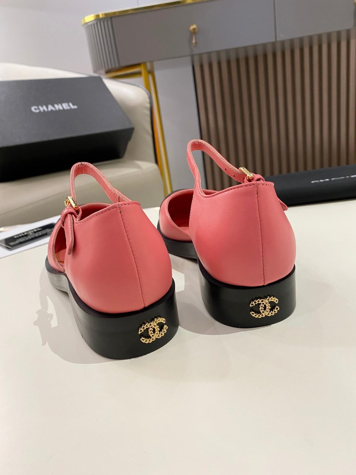 Chanel Mary Janes Pink For Women