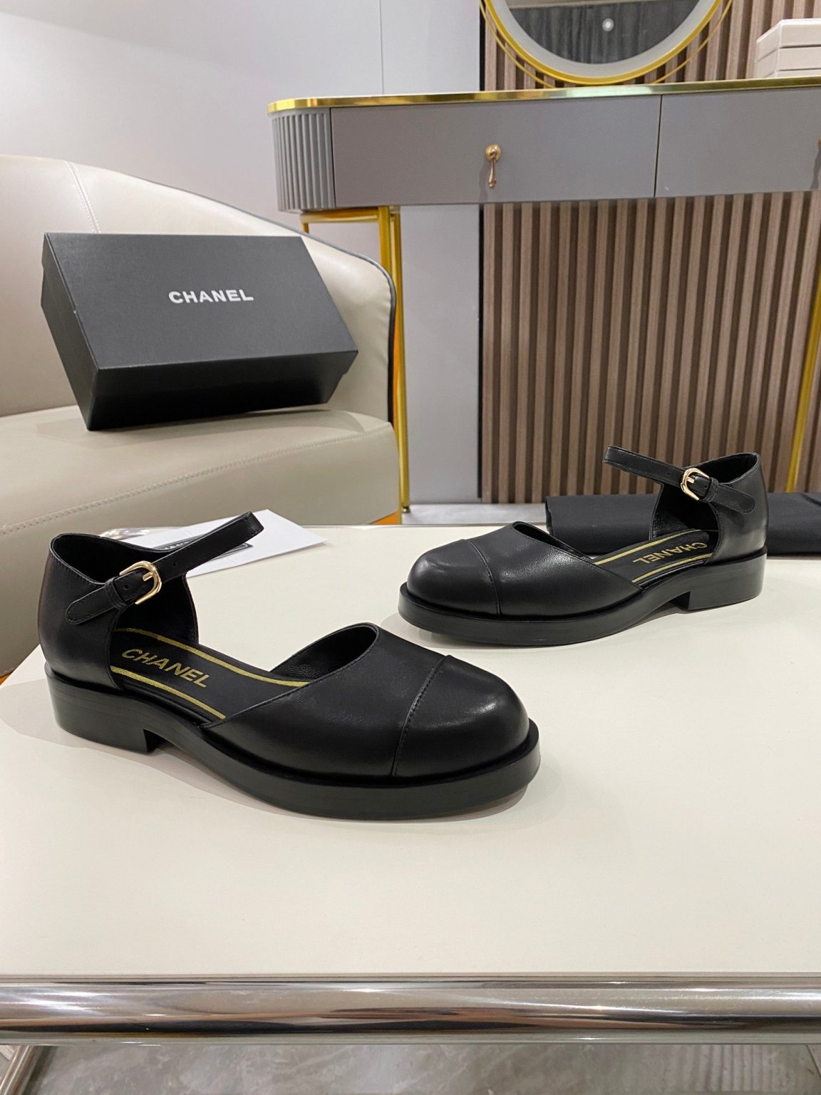 Chanel Mary Janes Black For Women