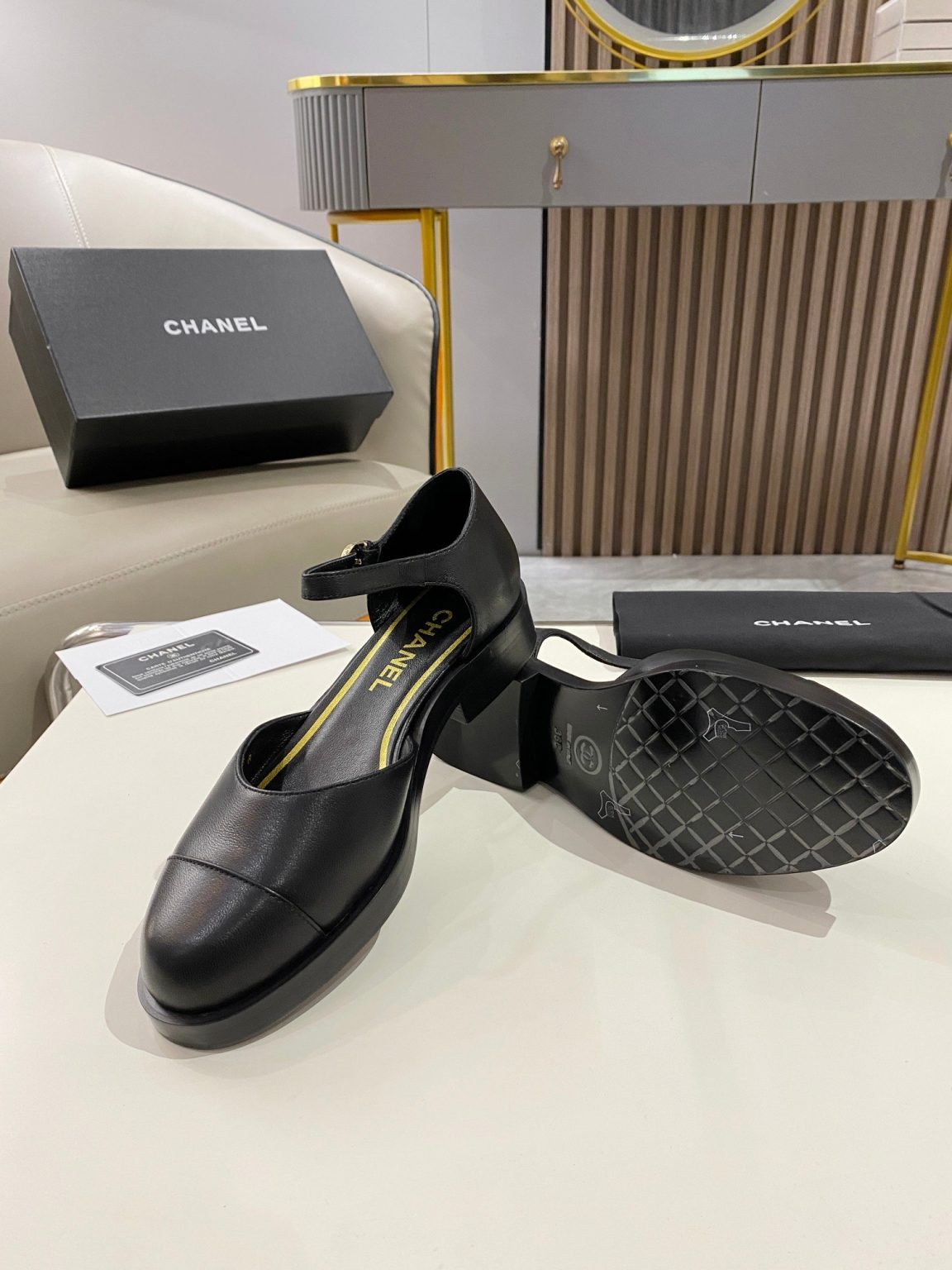 Chanel Mary Janes Black For Women