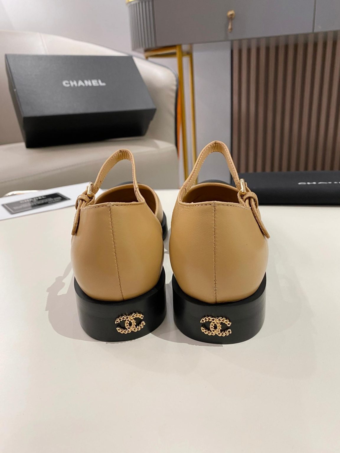 Chanel Mary Janes Brown For Women