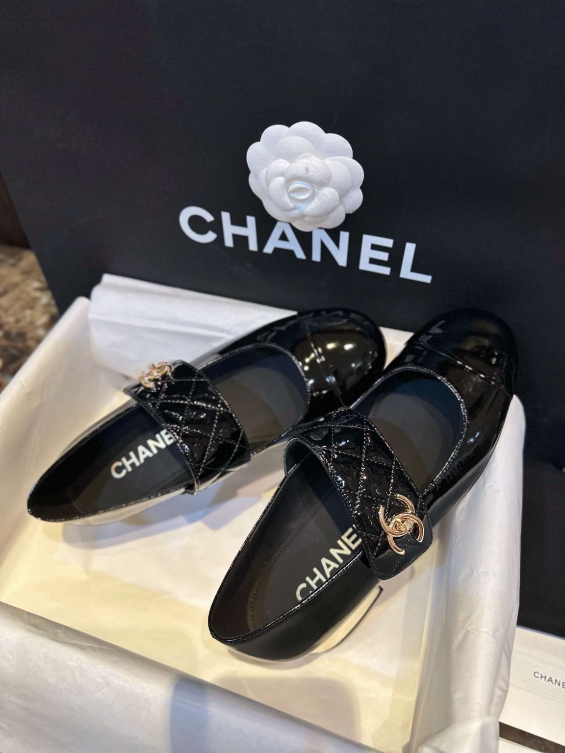 Chanel Mary Janes Sandals Black For Women