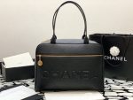 Chanel Maxi Bowling Bag Black For Women 45cm / 17.7in