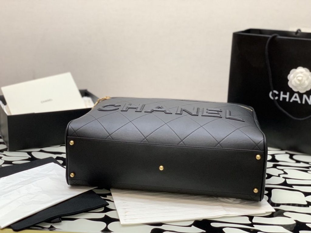 Chanel Maxi Bowling Bag Black For Women 45cm / 17.7in