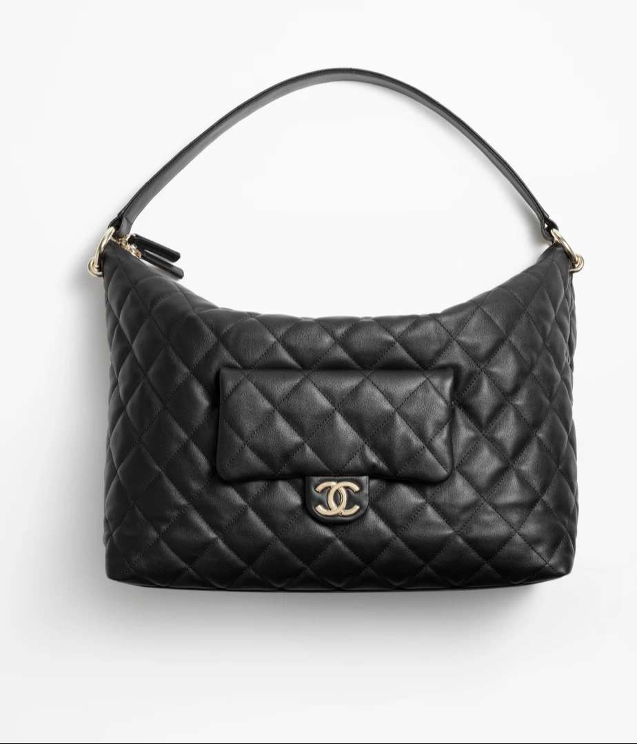 Chanel Maxi Hobo Black Bag For Women AS4339 B13833 94305- 14.4 Inches/ 37 Cm