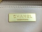 Chanel Mini Flap Bag With Top Handle Yellow/Beige For Women 15cm / 6in AS4035