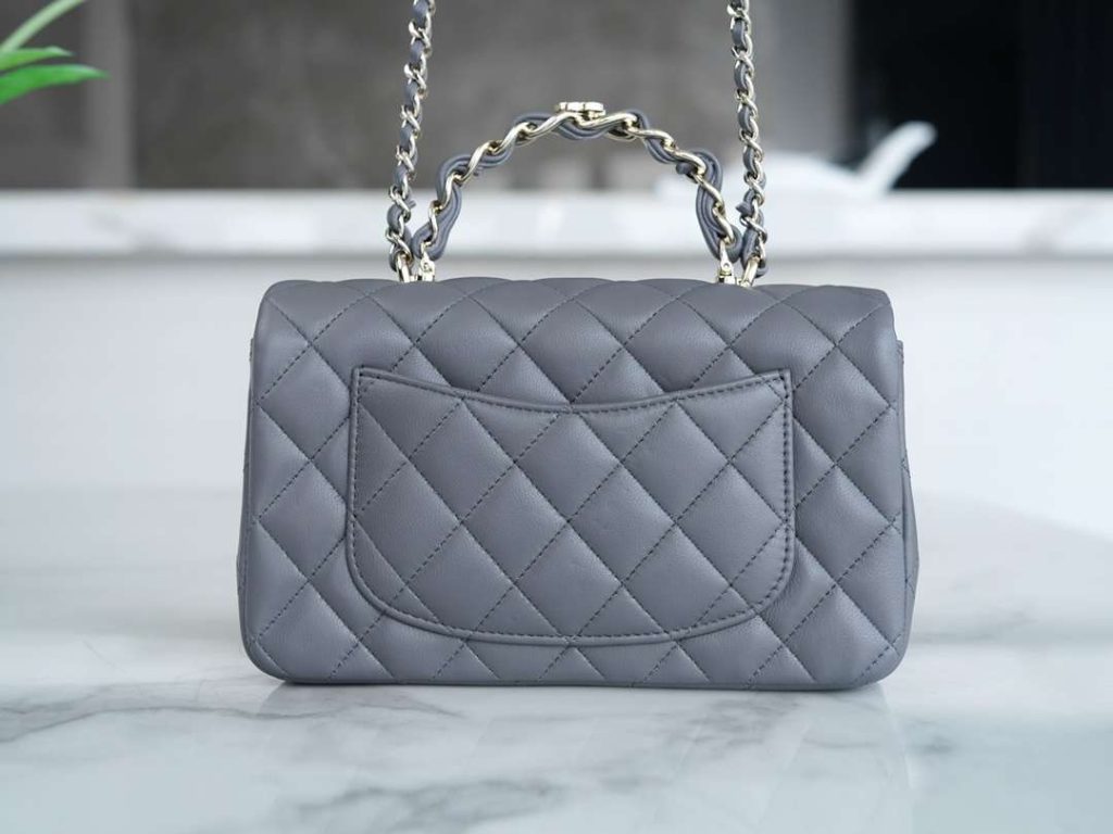 Chanel Mini Rectangular Flap Grey For Women 20cm / 7.9in