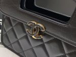 Chanel Mini Top Handle Bag Black For Women 20cm / 7.9in