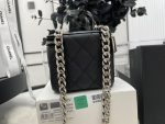 Chanel Mini Vanity Bag Black/White For Women 11cm / 4.3in