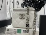 Chanel Mini Vanity Bag Black/White For Women 11cm / 4.3in