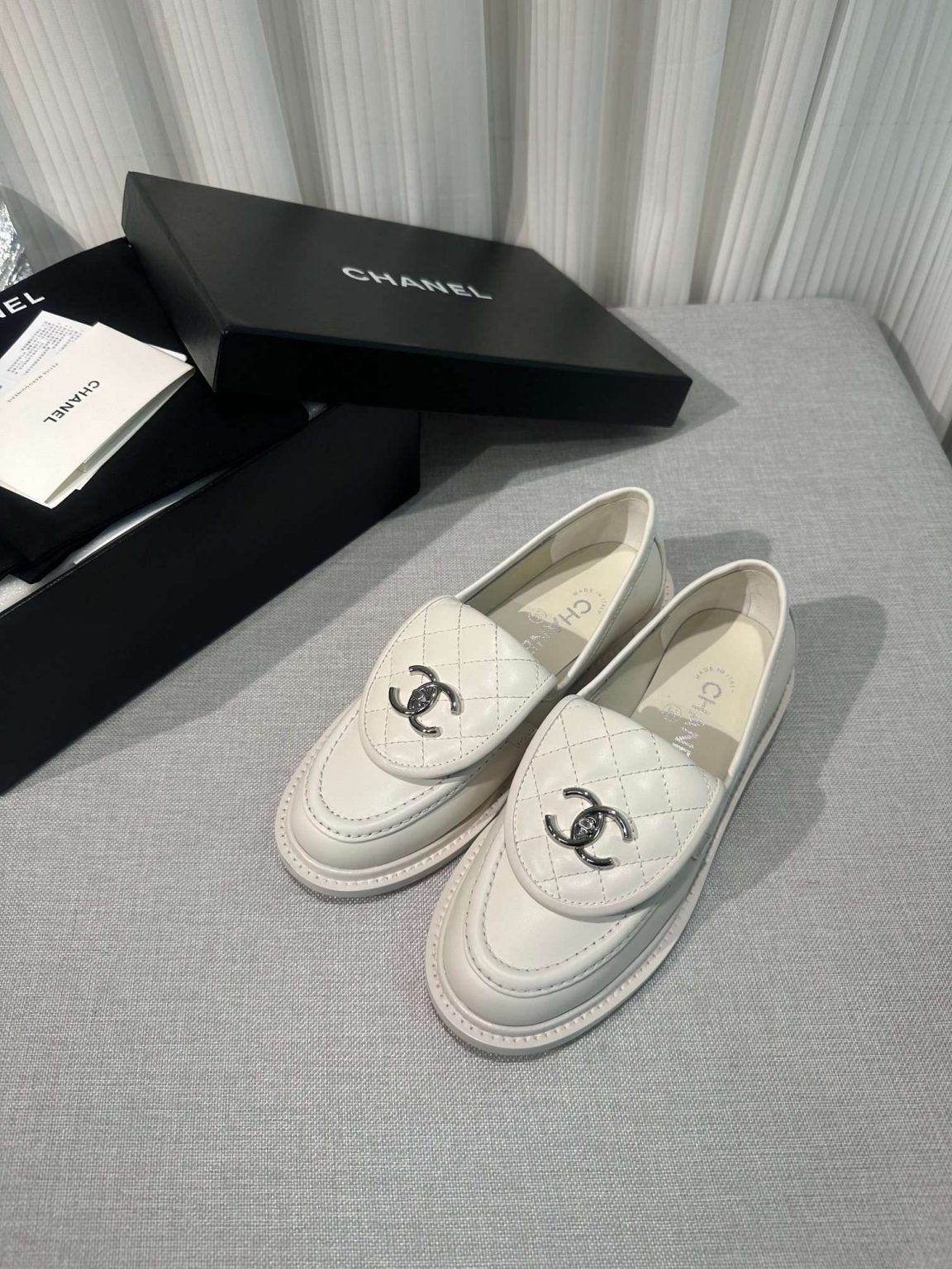 Chanel Moccasins White For Women