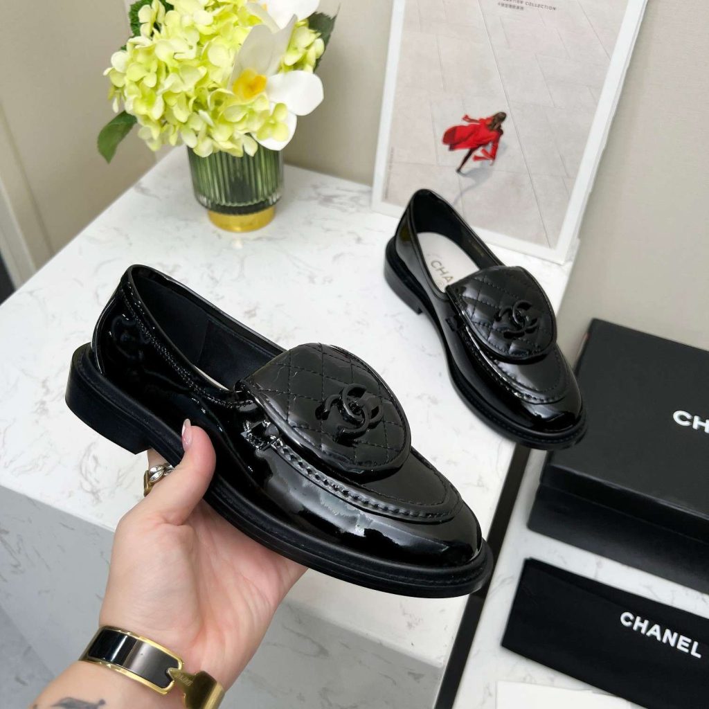 Chanel Moccasins Black For Women