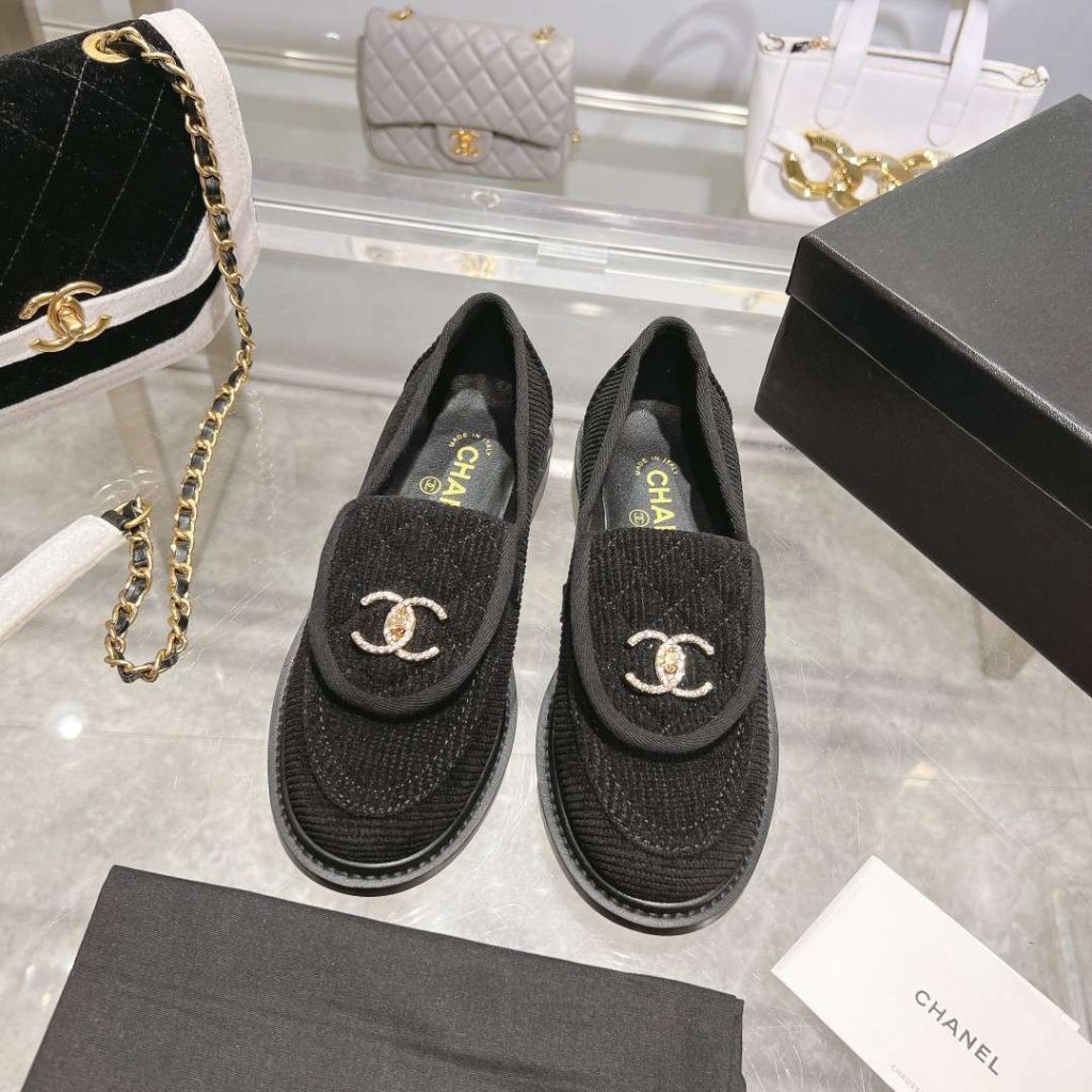 Chanel Moccasins Black For Women