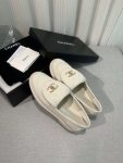 Chanel Moccasins Cream For Women