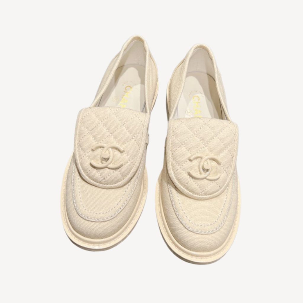 Chanel Moccasins White For Women