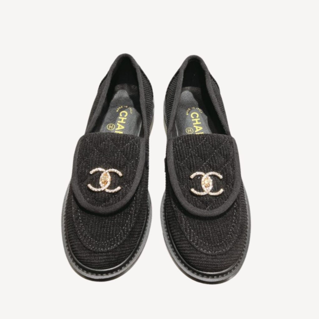 Chanel Moccasins Black For Women