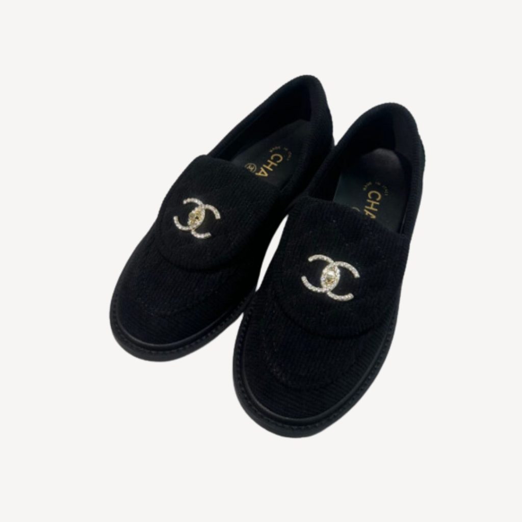 Chanel Moccasins Black For Women