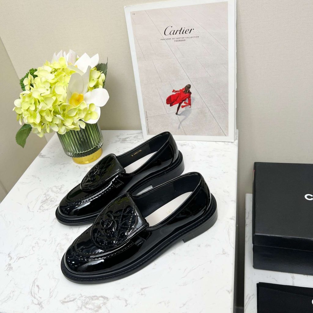 Chanel Moccasins Black For Women