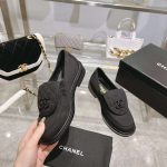 Chanel Moccasins Black For Women