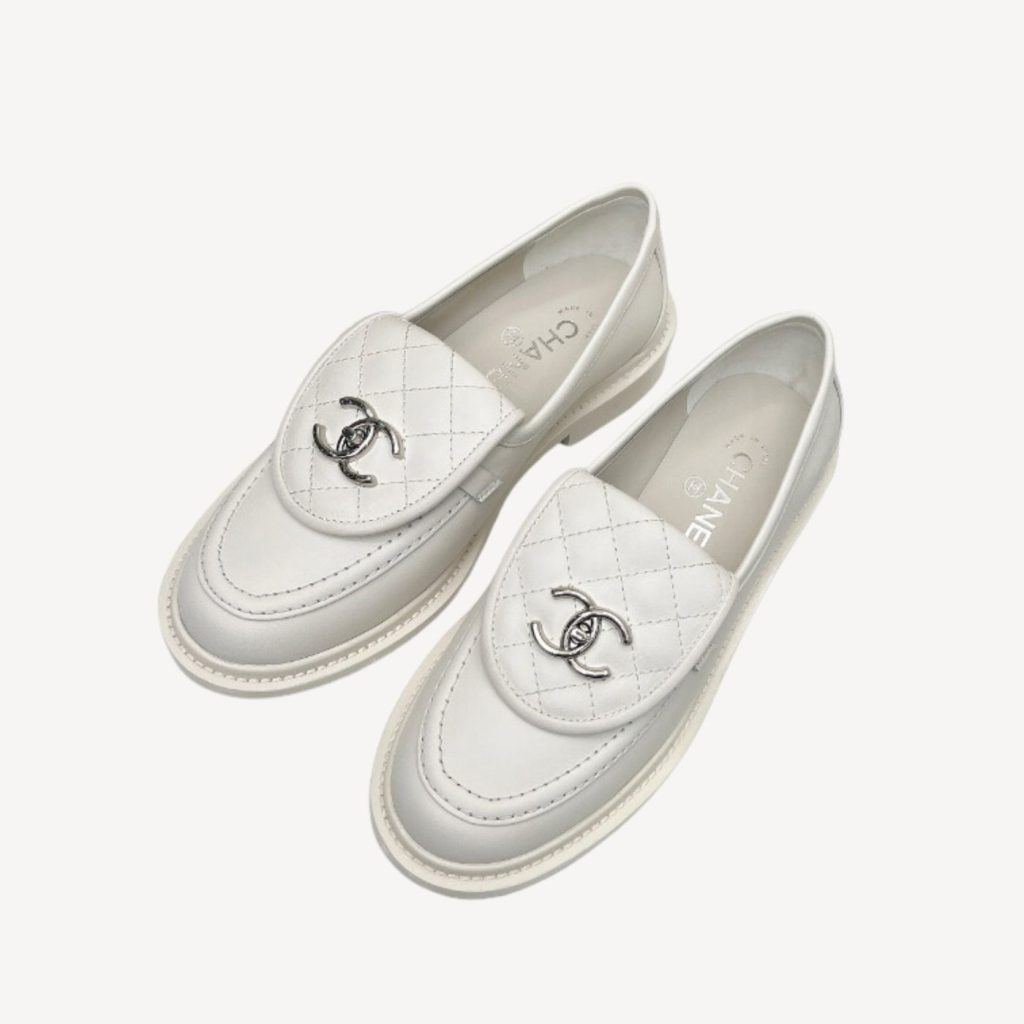 Chanel Moccasins White For Women