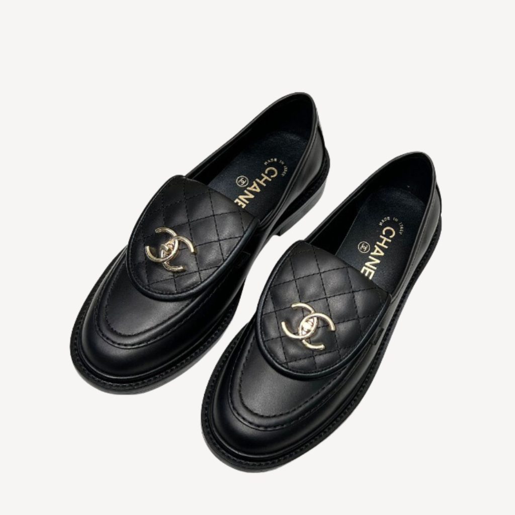 Chanel Moccasins Black For Women