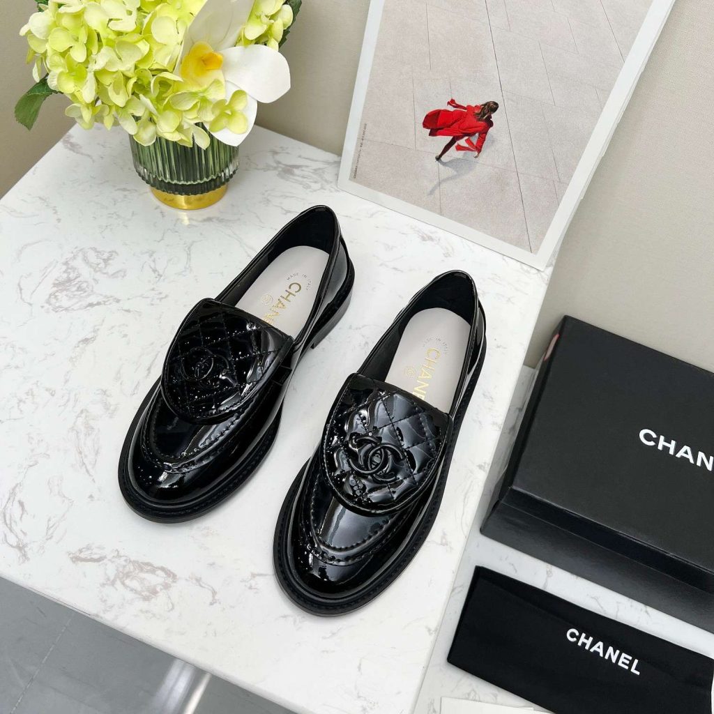 Chanel Moccasins Black For Women