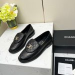 Chanel Moccasins Black For Women