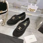 Chanel Moccasins Black For Women