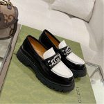 Chanel Moccasins Black/White For Women