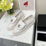 Chanel Moccasins White For Women