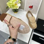 Chanel Moccasins Beige For Women