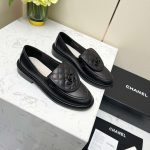 Chanel Moccasins Black For Women