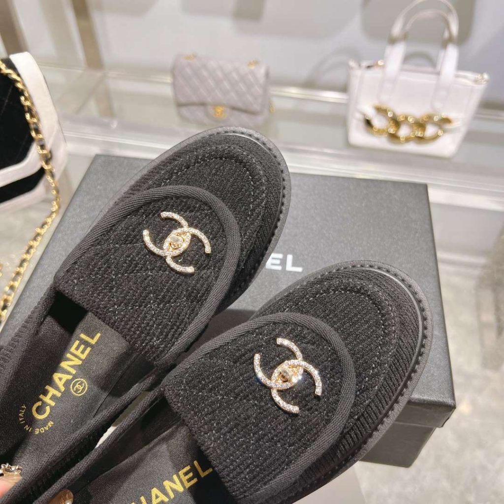 Chanel Moccasins Black For Women