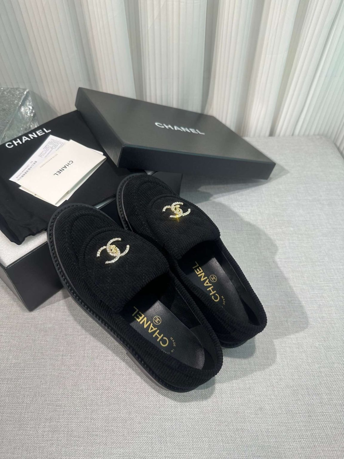 Chanel Moccasins Black For Women