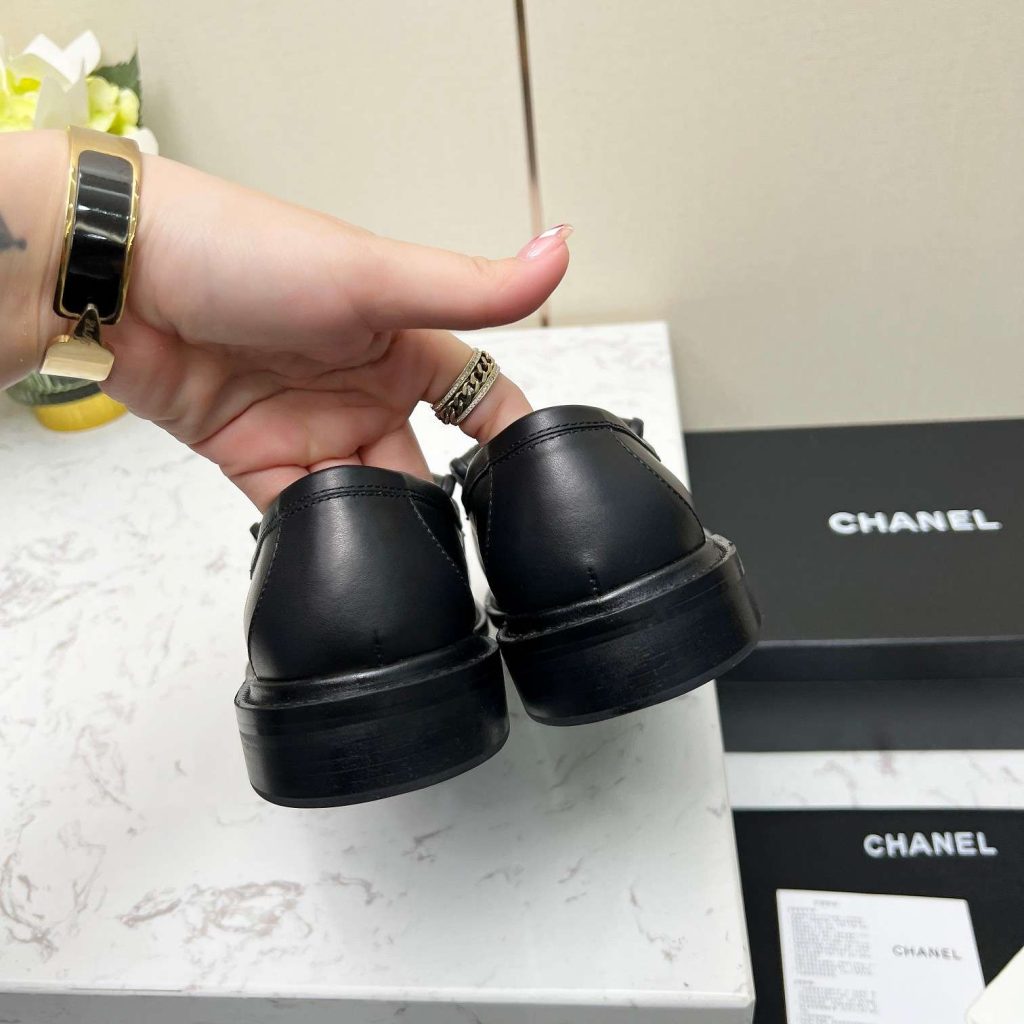 Chanel Moccasins Black For Women