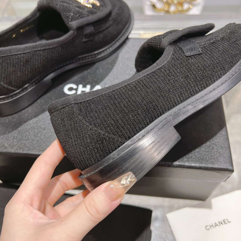 Chanel Moccasins Black For Women