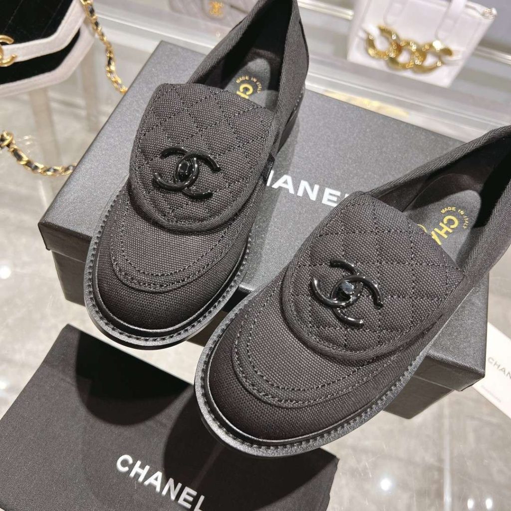 Chanel Moccasins Black For Women