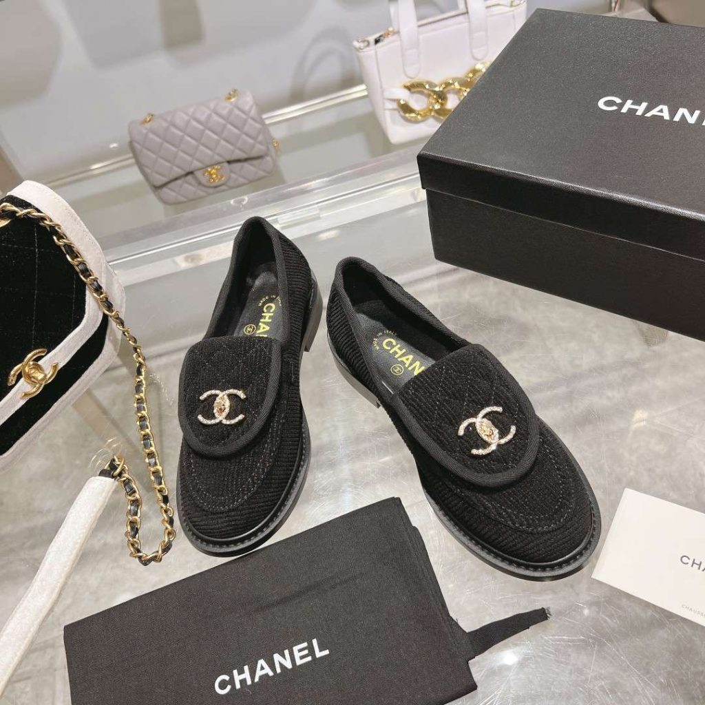 Chanel Moccasins Black For Women