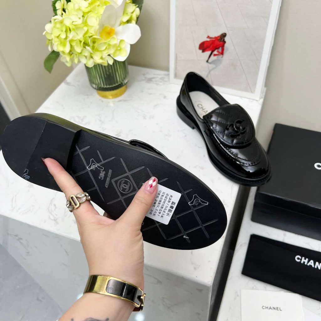 Chanel Moccasins Black For Women