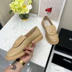 Chanel Moccasins Beige For Women