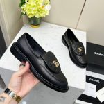 Chanel Moccasins Black For Women